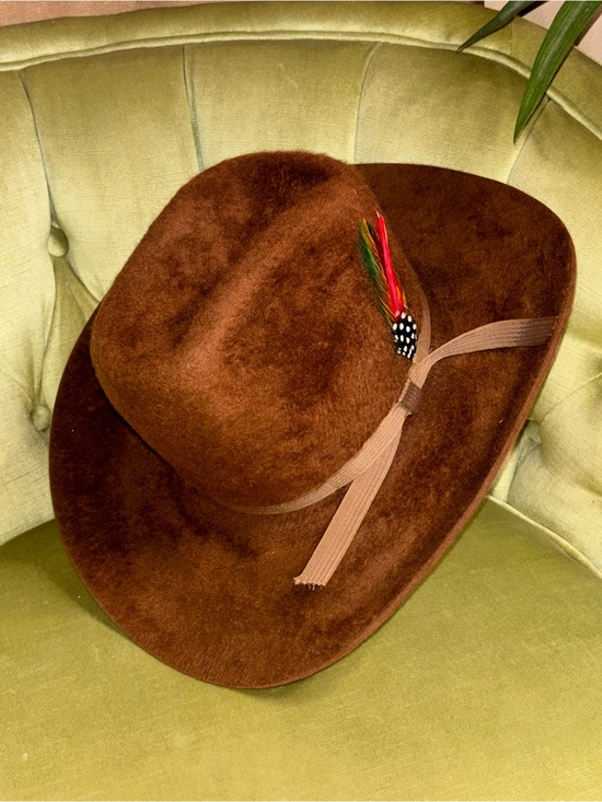Morgan Other - Morgan Custom Women 5X Long Hair Beaver brown cowboy hat US 6 5/8